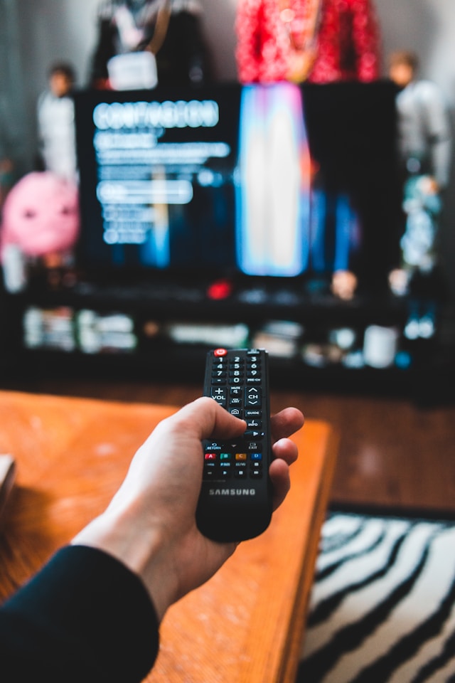 flipping channels through the connected tv guide