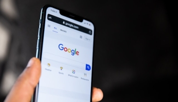 person holding a mobile device